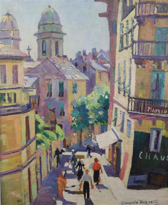 Hilary Clements Hassell (1879-1949) Rue Bastin 30 x 24.in.